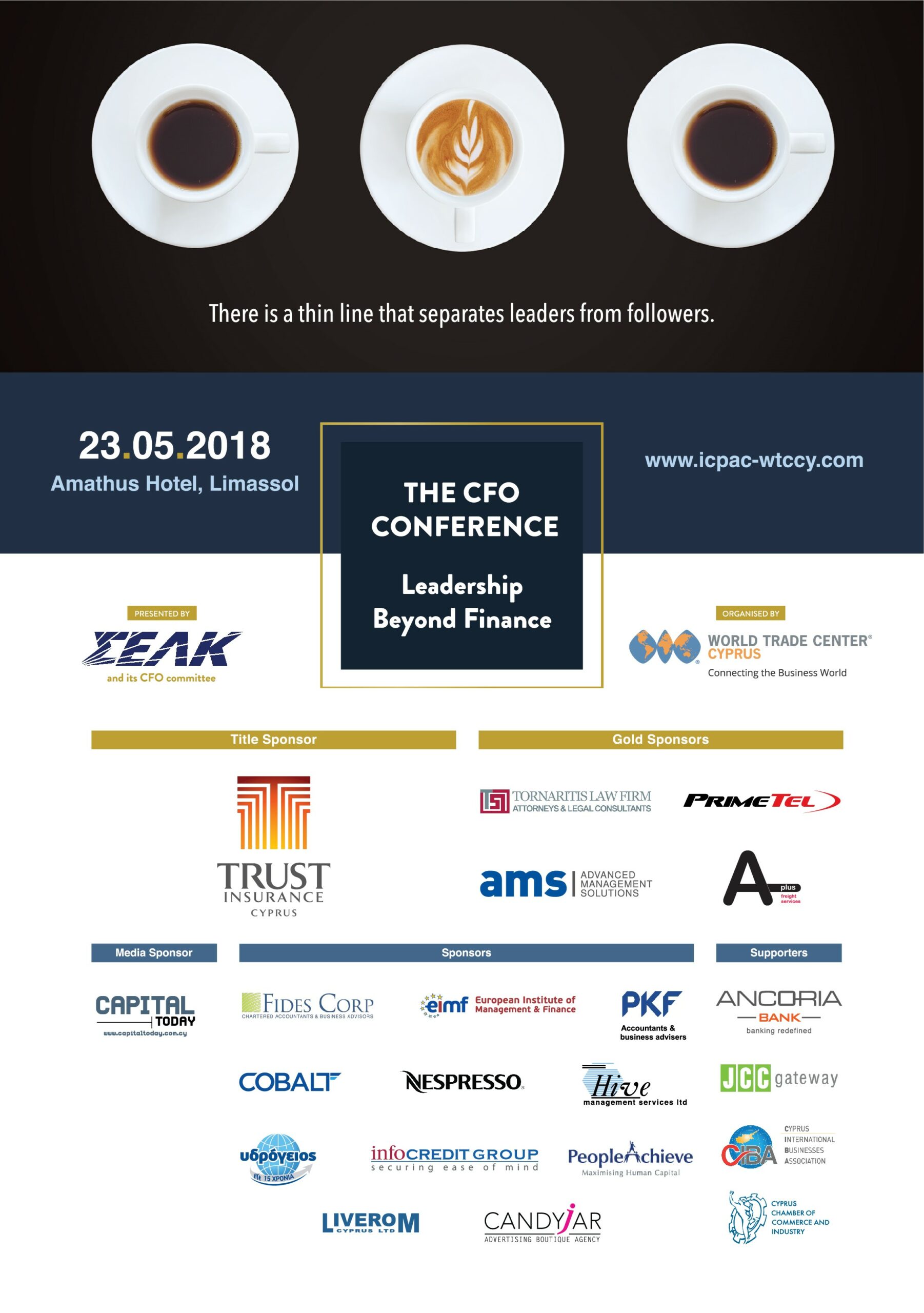 Tornaritis Law Firm is the Gold Sponsor of The CFO conference: Leadership Beyond Finance
